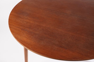Lot 5 - Hans Wegner for Fritz Hansen: a circular teak and beech dining table and chairs