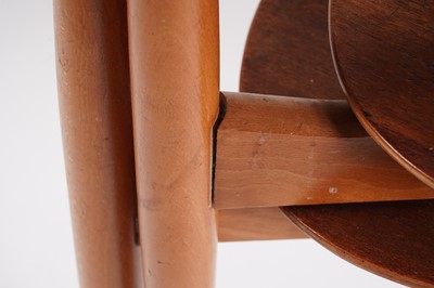 Lot 5 - Hans Wegner for Fritz Hansen: a circular teak and beech dining table and chairs