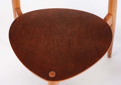 Lot 5 - Hans Wegner for Fritz Hansen: a circular teak and beech dining table and chairs