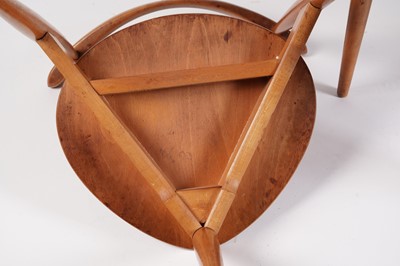 Lot 5 - Hans Wegner for Fritz Hansen: a circular teak and beech dining table and chairs