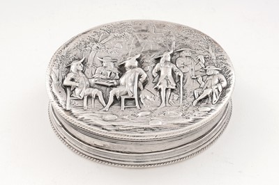 Lot 689 - A late 17th Century silver tobacco box