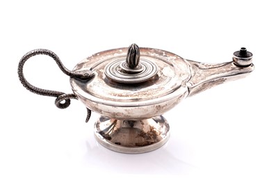 Lot 691 - A late Victorian silver table lighter