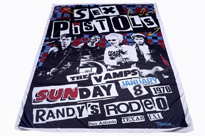 Lot 507 - A large printed fabric poster