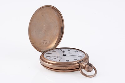 Lot 264 - A Waltham 9ct gold cased hunter pocket watch