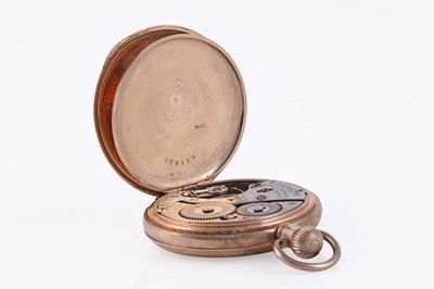 Lot 264 - A Waltham 9ct gold cased hunter pocket watch
