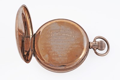 Lot 264 - A Waltham 9ct gold cased hunter pocket watch