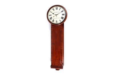 Lot 540 - Reid & Sons, Newcastle: a Victorian mahogany 30-hour wall hanging longcase timepiece