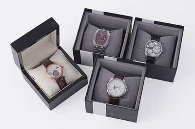 Lot 271 - Four contemporary wristwatches, by Christian Van Sant and Akribos