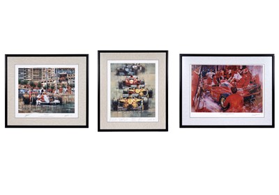Lot 512 - Three Formula One related signed prints