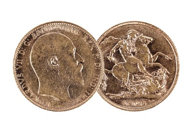 Lot 282 - Edward VII gold sovereign, 1908