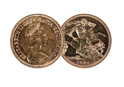 Lot 283 - Queen Elizabeth II gold sovereign, 1982