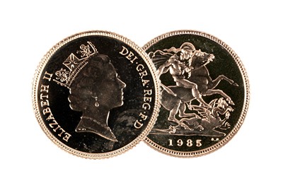Lot 254 - Queen Elizabeth II gold proof half-sovereign, 1985