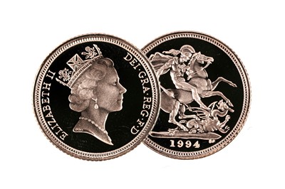 Lot 259 - Queen Elizabeth II gold proof half-sovereign, 1994