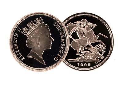 Lot 268 - Queen Elizabeth II gold proof sovereign, 1990