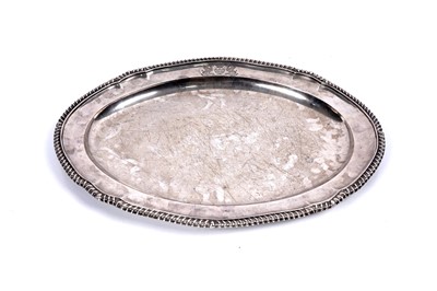 Lot 447 - Paul Storr: a George IV silver meat dish