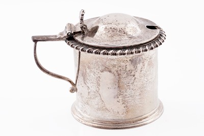 Lot 463 - Coopers: a Victorian silver drum mustard pot