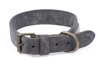 Lot 658 - A 19th Century leather dog collar
