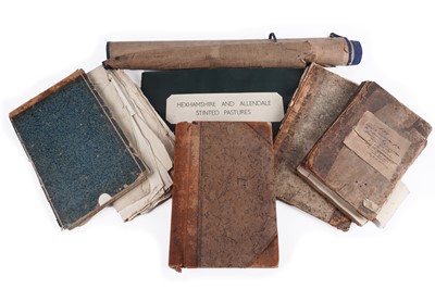 Lot 201 - Ephemera relating to the dividing of certain waste lands and commons of Hexham