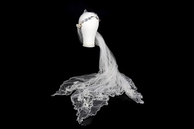 Lot 683 - Three 1920s' bridal wax flower wedding head bands