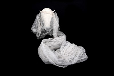 Lot 685 - 1920's and 1930's wedding headdresses