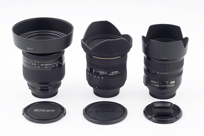 Lot 756 - Two Nikon lenses; and Sigma lens