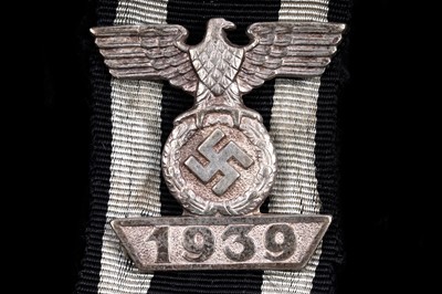 Lot 1097 - A German Second World War clasp to the Iron Cross 2nd Class 1939