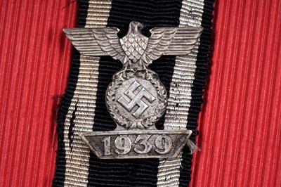 Lot 1104 - A German Second World War clasp to the Iron Cross 2nd Class 1939