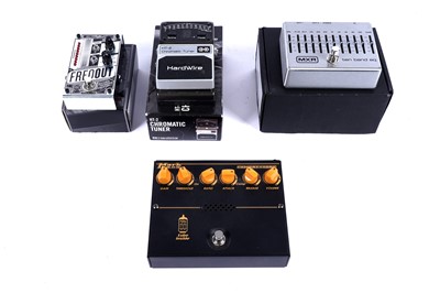 Lot 168 - Three guitar pedals; and a tuner