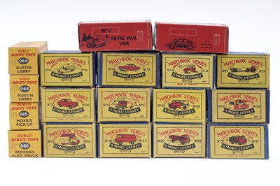 Lot 631 - A collection of boxed Moko Lesney Matchbox, Dublo Dinky and Esso diecast vehicles