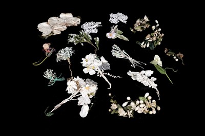 Lot 697 - A collection of Edwardian and later wedding corsages