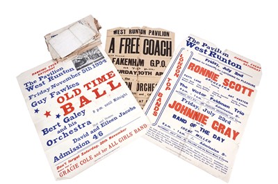 Lot 229 - 1950s Jazz Posters including: Ronnie Scott and Others