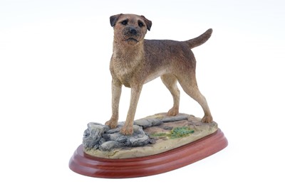 Lot 349 - A Border Fine Arts figure of a Border Terrier