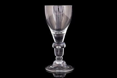 Lot 469 - A rare acorn knop wine glass
