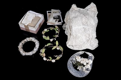 Lot 692 - A collection of wedding related costume and ephemera