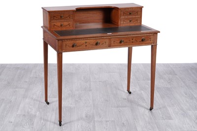 Lot 23 - An Edwardian inlaid satinwood lady’s writing desk