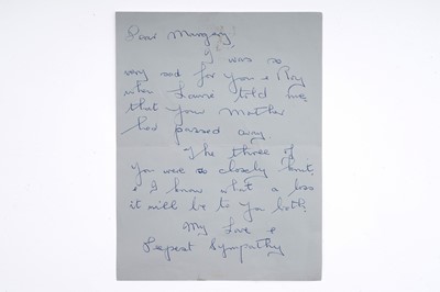 Lot 661 - Titanic Interest: a handwritten letter by Eva Miriam Hart