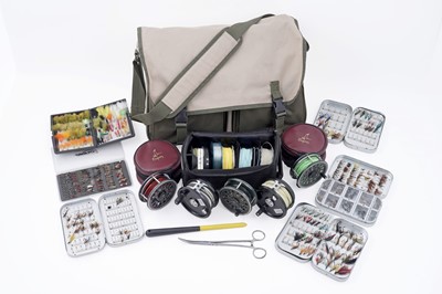 Lot 771 - A selection of fly fishing tackle