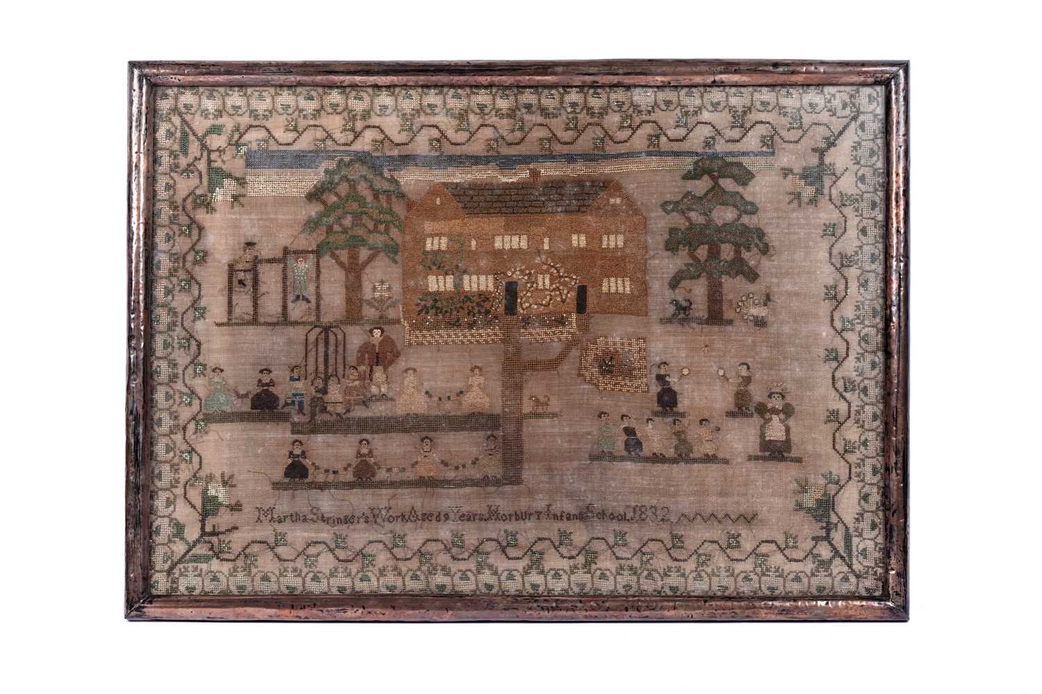 Lot 665 - A William IV 'Horbury Infant School' sampler | 1832