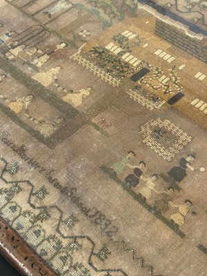 Lot 665 - A William IV 'Horbury Infant School' sampler | 1832
