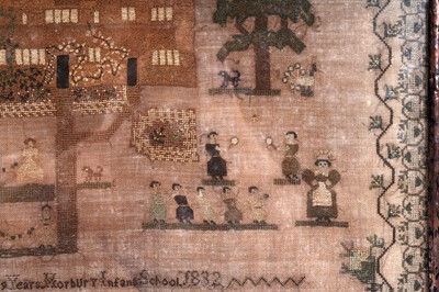Lot 665 - A William IV 'Horbury Infant School' sampler | 1832
