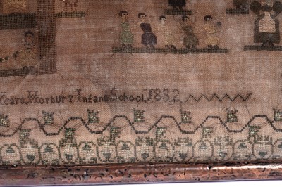 Lot 665 - A William IV 'Horbury Infant School' sampler | 1832