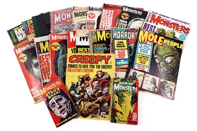 Lot 603 - Creepy No. 1 by Warren; and other monster magazines