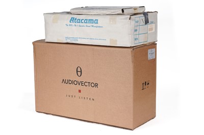 Lot 448 - A pair of Audiovector Mi 1 signature speakers; and a pair of Atacama SE5 speaker stands