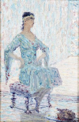 Lot 7 - George Sherwood Hunter - Salome with the head of John the Baptist | oil