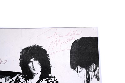 Lot 221 - A page from Disc Magazine signed by Queen