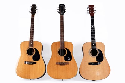 Lot 387 - Three acoustic guitars