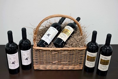 Lot 6 - A crated selection of signed vintage wines, from Il Palagio, the home of Sting and Trudie Styler