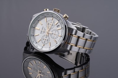 Lot 266 - A Seiko 6T63 1/5 chronograph stainless-steel wristwatch