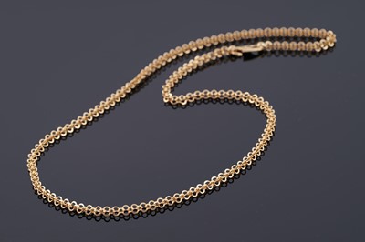 Lot 115 - An Indian 22ct gold fancy-link necklace