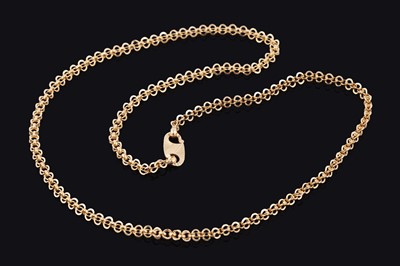 Lot 115 - An Indian 22ct gold fancy-link necklace